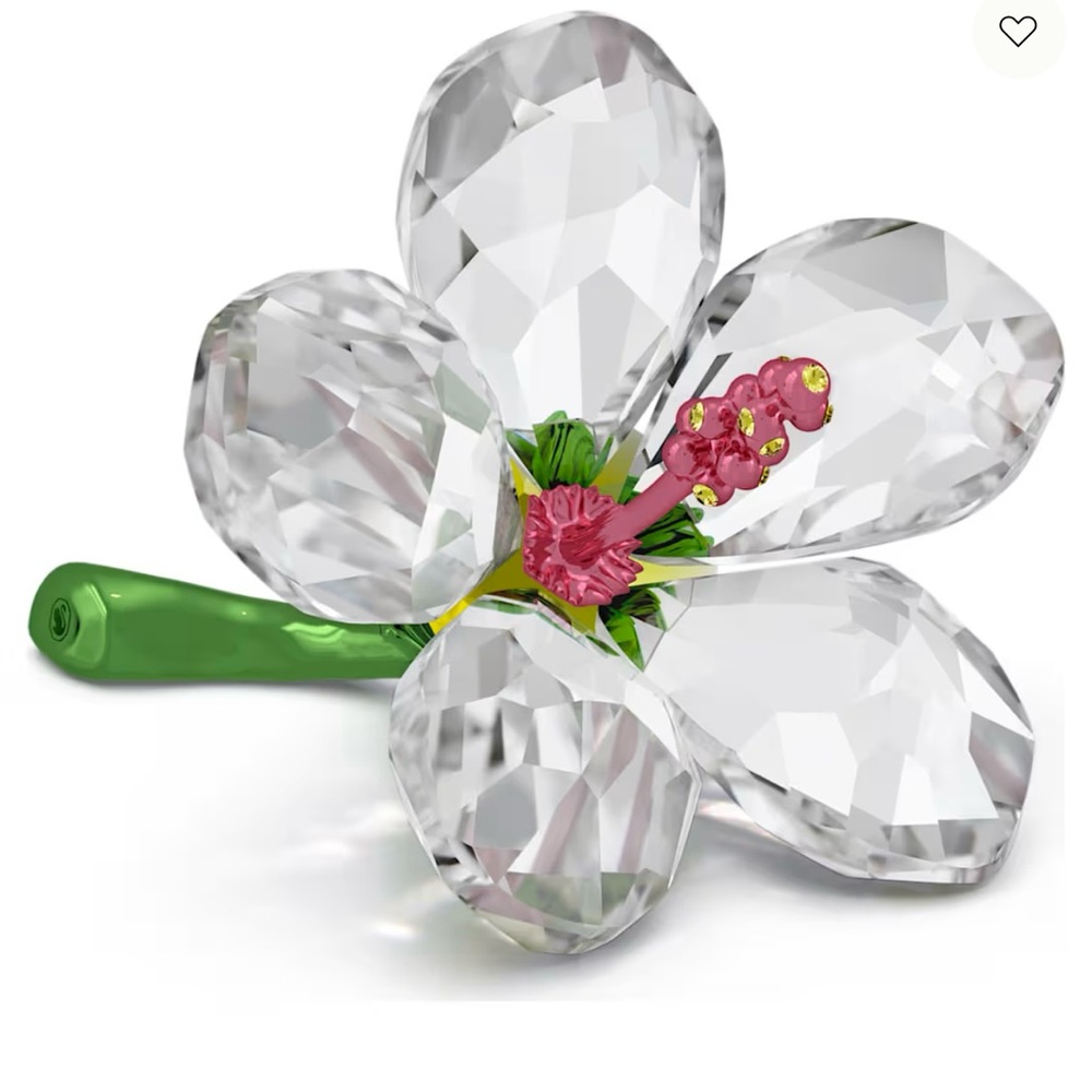 NIB Swarovski Florere Hibiscus Décor Everlasting Bloom Crystal Figurine #5690534